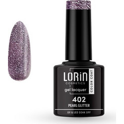Lorin Gel Lacquer 402 Pearl Glitter Ημιμόνιμο Βερνίκι Νυχιών 8ml
