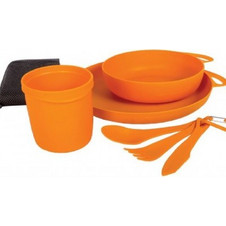 Delta Camp Set(Bowl, Plate, Mug, Cutlery) Orange