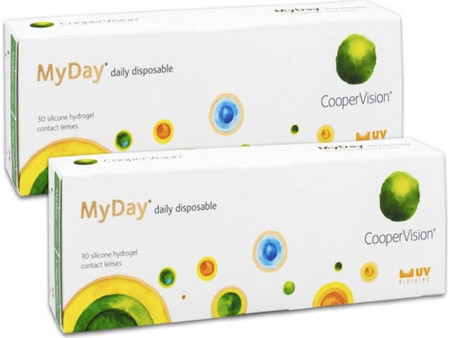Cooper Vision MyDay Daily Disposable Ημερήσιοι Φακοί Επαφής Σιλικόνης Υδρογέλης με Φίλτρο UV 60τμχ