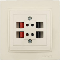 Πρίζα ηχείων κρεμ Mono Electric σειρά Despina - 505-001705142