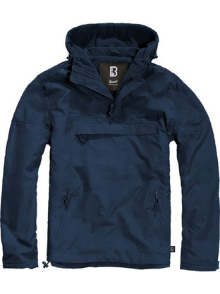 Brandit Ανδρικό Μπουφάν Pullover Αντιανεμικό Navy Μπλε BD3001.8