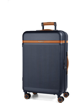March Brenner M444-04-63 Βαλίτσα Μεσαία 69x44x24cm με 4 Ρόδες Navy Μπλε