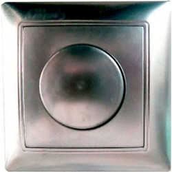 Dimmer - ροοστάτης FAN 500W ασημί, για όλα τα φορτία, φωτισμό & εξαερισμό - 10.003.11.10.09