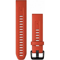 Garmin QuickFit 20 Λουράκι Σιλικόνης Flame Red (Fenix 5S / 5S Plus)