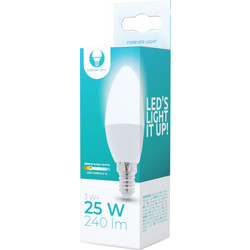 Forever Light Λάμπα LED σχήμα κερί E14 C37 3W 230V 3000K 240lm
