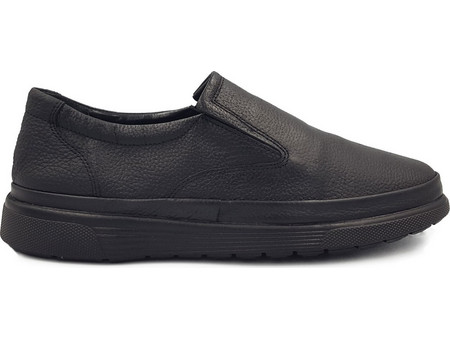 Ανδρικό Δερμάτινο Leder Shoes - 764 - Μαύρο