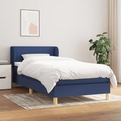vidaXL Κρεβάτι Boxspring με Στρώμα Υφασμάτινο 100x200cm 3126627