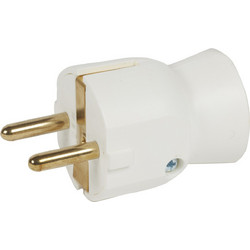 LEGRAND Φις σούκο αρσενικό 16A Λευκό Ευθύ 050187