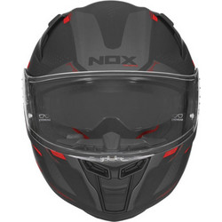 NOX N303S Vektra Matt Black / Red Κράνος Μηχανής Full Face 1200gr
