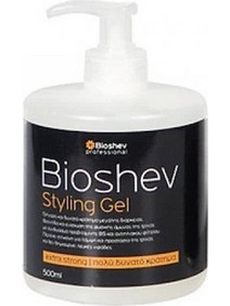 Bioshev Styling Extra Strong with Pumb Gel Μαλλιών Ανδρικό Πολύ Δυνατό Κράτημα 500ml