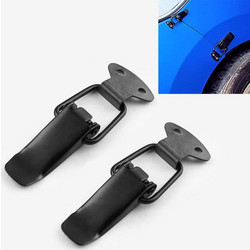 EA059 2 PCS αξεσουάρ τροποποίησης αυτοκινήτων Universal σιδερένιο προφυλακτήρα ασφαλείας σταθερής πόρπης, μέγεθος: 21,2 x 80mm (OEM)