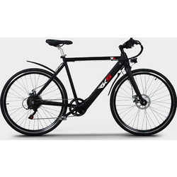 RKS W6 Ηλεκτρικό Ποδήλατο Trekking 28" 250W με 6 Ταχύτητες και Δισκόφρενα Μαύρο