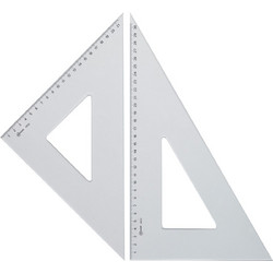 Σετ Τρίγωνα με Πατούρα 45 60 32cm