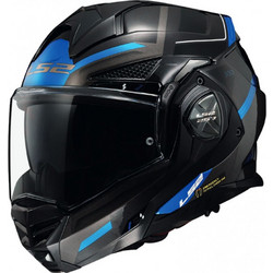 LS2 FF901 Advant X Spectrum Black / Titanium / Blue Κράνος Μηχανής Crossover / Modular 1600gr