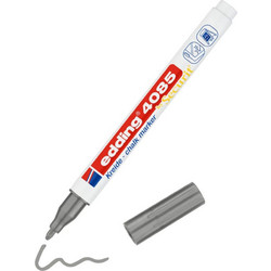 Edding Μαρκαδόρος Κιμωλίας για Μαυροπίνακα Chalk Marker by Securit Silver Ασημί 1-2 mm 4085/054