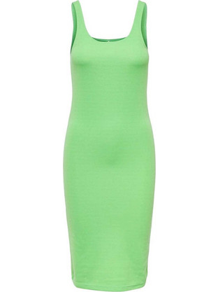 Only Fem Midi Καλοκαιρινό Καθημερινό Φόρεμα Lime 15289553-Summer