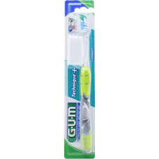 Gum Technique+ Compact 493 Medium Οδοντόβουρτσα Πράσινη