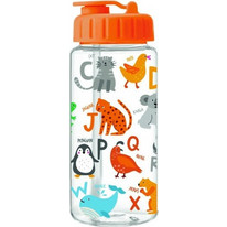 iDrink Alphabet Παιδικό Μπουκάλι Πλαστικό BPA Free με Καλαμάκι Πολύχρωμο 400ml