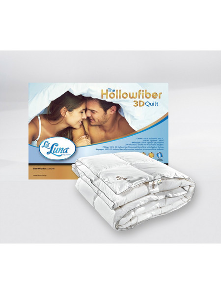 La Luna Πάπλωμα Υπέρδιπλο Hollowfiber Microfiber 220x240 3D Hollowfiber