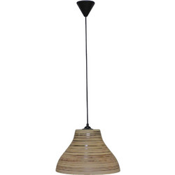 Heronia Lighting Κρεμαστό Φωτιστικό Οροφής Μονόφωτο E27 Μπεζ GL-1030/35 02-0380