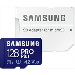 Samsung Pro Plus 2021 microSDXC 128GB Class 10 U3 V30 UHS-I A2 + Adapter