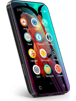 TIMMKOO Q3E MP3 Player 8GB με Οθόνη Αφής 4" με Bluetooth Μαύρο