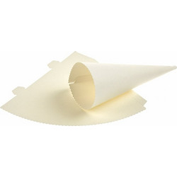 Χωνάκι Μονόχρωμο Εκρού (20cm) ΝΚ357, nv23-25-00060-101-ekrou