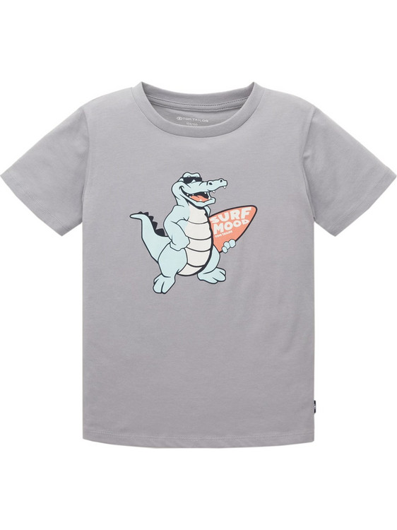 Tom Tailor Παιδικό T-Shirt Κοντομάνικο Γκρι 1036055-17590