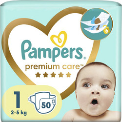 Pampers Premium Care Πάνες No1 Newborn 2-5kg 50τμχ