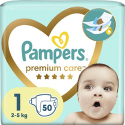 Pampers Premium Care Πάνες No1 2-5kg 50τμχ