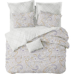 Cokitex Σετ Σεντόνια Μονά Βαμβακερά 170x265 Lilly Grey