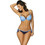 Marko Bikini Set με Ενίσχυση Γαλάζιο Navy Μπλε M-456-112311