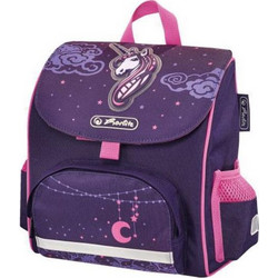 Herlitz Mini Softbag Unicorn Night Σχολική Τσάντα Πλάτης Νηπιαγωγείου Μωβ 50014071