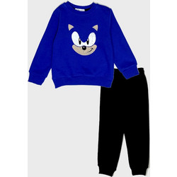 Action Παιδικό Σετ Φόρμας Μαύρο Royal Blue 123-20015