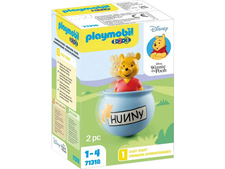 Playmobil 1-2-3 Ο Γουίνι με Ένα Βάζο Μέλι για 1-4 Ετών 71318