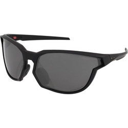 Oakley OO 9227 01 Αθλητικά Γυαλιά Ηλίου Πολυγωνικά Κοκάλινα Μαύρα με Μαύρο Polarized Φακό