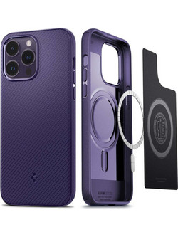 Spigen Mag Armor Back Cover Navy Blue (iPhone 14 Pro Max)