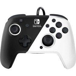 PDP Faceoff Deluxe+ Audio Wired Controller Switch Black White