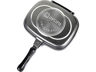Newest Daisini Διπλή Ομελετιέρα Αλουμινίου Αντικολλητική 36cm