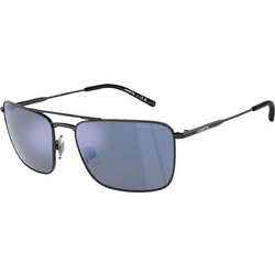 Arnette AN3088 737/22 Γυαλιά Ηλίου Ορθογώνια Μεταλλικά Μαύρα με Μαύρο Polarized Φακό