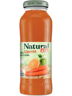 Naturals Frutex Φυσικός Χυμός με γεύση Καρότο-Μήλο-Πορτοκάλι 200ml