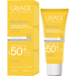 Uriage Bariesun Anti-Brown Spot Fluid Ocean Respect Αντηλιακή Κρέμα Προσώπου Αντιγηραντική Κατά των Πανάδων SPF50 40ml
