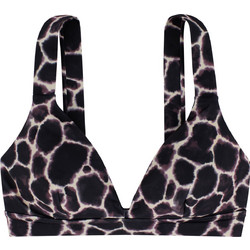Dorina Wamba Bikini Top Τριγωνάκι με Ενίσχυση Animal Print Μαύρο D000549MI010-BR0004