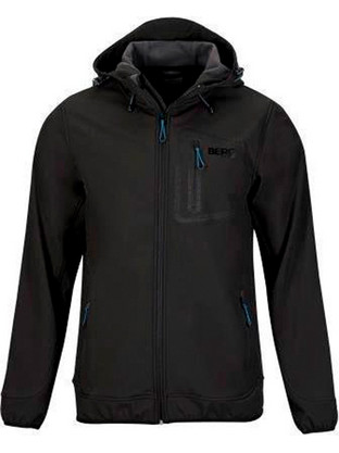 Berg Yokon Ανδρικό Μπουφάν Χειμωνιάτικο Softshell Μαύρο 80107