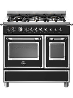 Bertazzoni HER96L2ENET Κουζίνα Ηλεκτρική 91lt με Εστίες Αερίου 90cm