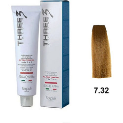 Faipa Three Color 7.32 Ταμπάκο Μόνιμη Βαφή Μαλλιών 120ml