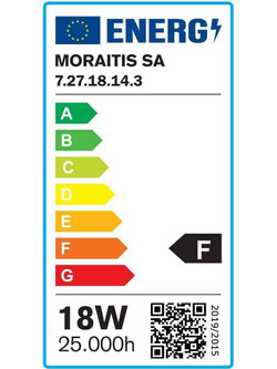 InLight E27 LED G120 18,5watt 6500K Ψυχρό Λευκό (7.27.18.14.3)