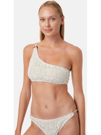 Minerva Gaia Bikini Top με Έναν Ώμο Εκρού 90-9195B