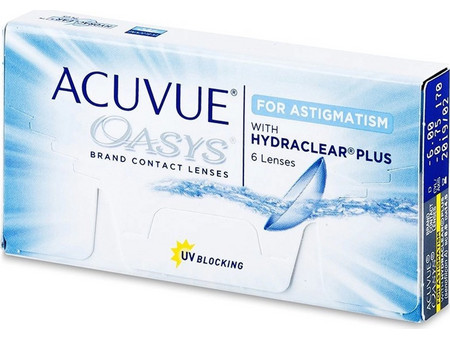 Acuvue Moist Ημερήσιοι Φακοί Επαφής Αστιγματικοί Σιλικόνης Υδρογέλης με Φίλτρο UV 30τμχ