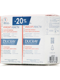 Ducray Anacaps Reactiv Συμπλήρωμα Διατροφής κατά της Τριχόπτωσης 2x30 Κάψουλες